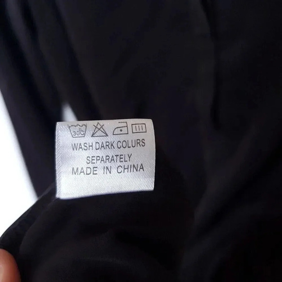 Black Shirt Mini Dress With Belt Size Medium Tunic Long Sleeve ButtonUp Collared - Picture 12 of 16